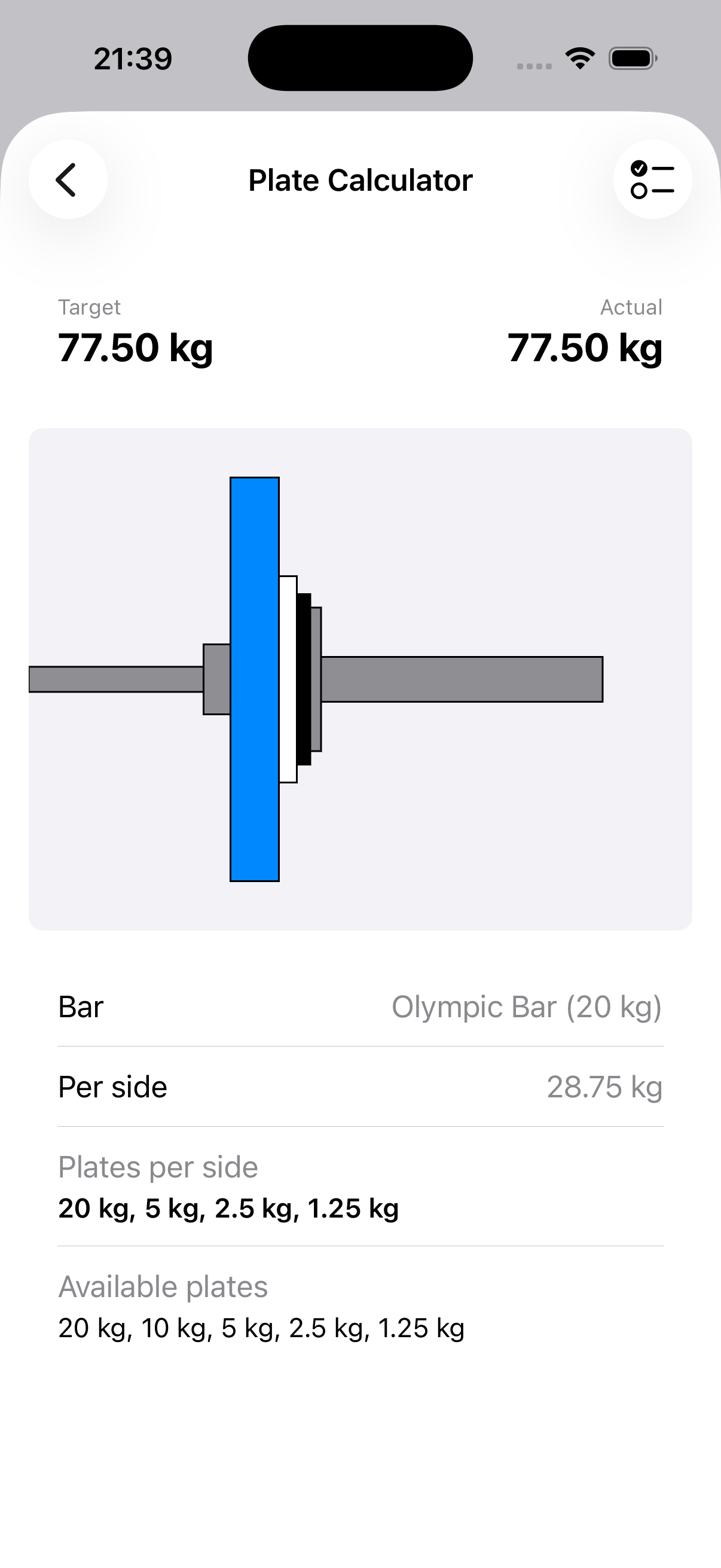 App screenshot